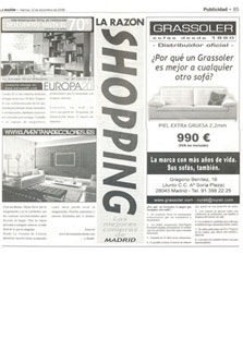 Aparición en el diario La Razón